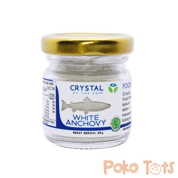 Crystal of the Sea White Anchovy Food Powder 20gr Bubuk Ikan Teri Putih WHS