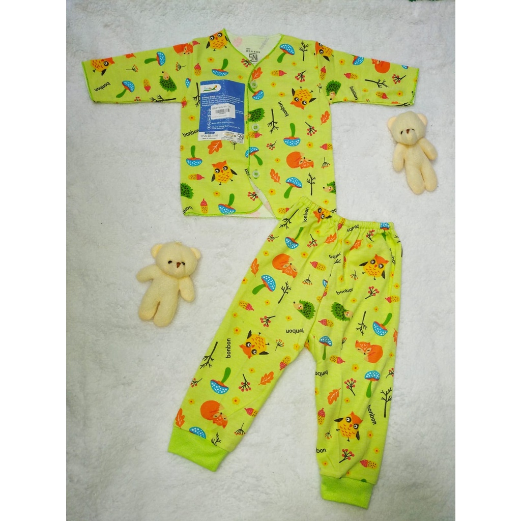 BonBon Baju Setelan Panjang Bayi Baru Lahir (2-4kg )