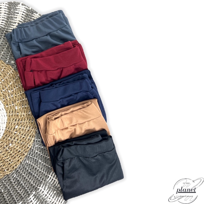 KULOT JUMBO POLOS WANITA SCUBA BAHAN MELAR CELANA PANJANG KULOT BIG SIZE PINGGANG KARET HIGHWAIST CELANA WANITA JUMBO