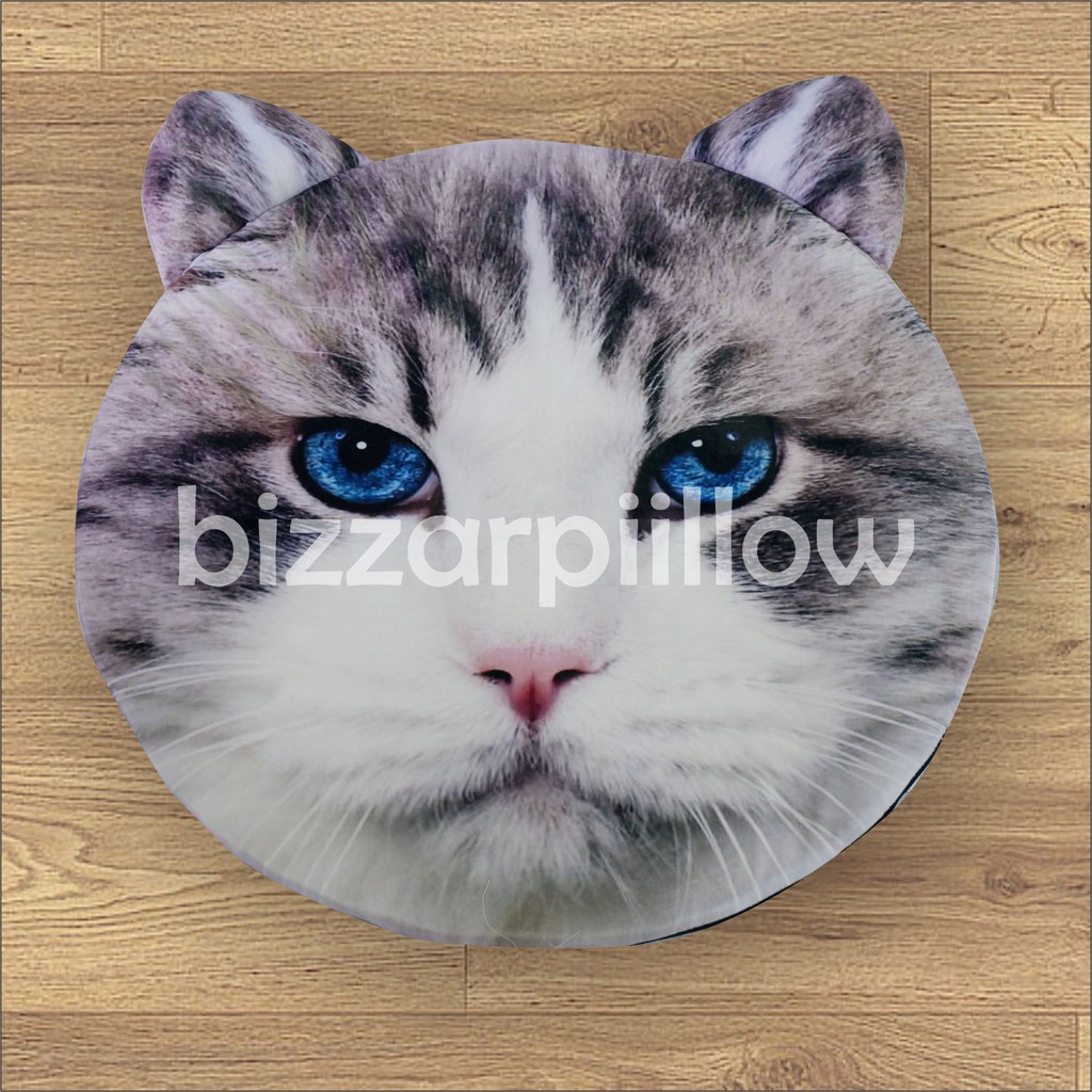 Bizzarpillow Karpet Bulat Motif Kucing BZ296