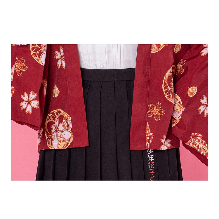 COD 2022 New Fashion Loose Japanese Style Street Red Cardigan Kimono Wanita Jepang Harajuku Kimono Longgar Pria Pakaian 2023