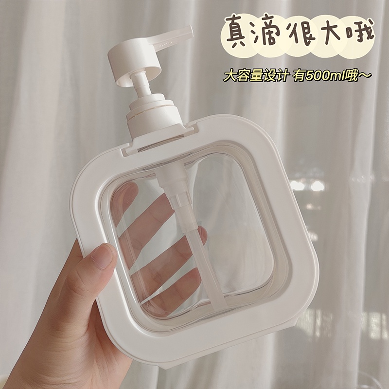 500ML White Soap Bottle Bathroom Storage Bottles