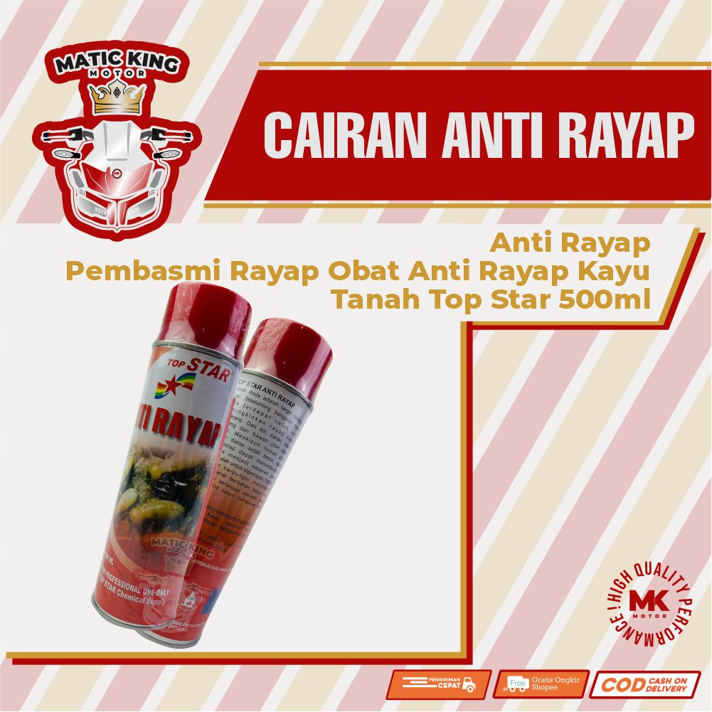 Anti Rayap Pembasmi Rayap Obat Anti Rayap Kayu Tanah Top Star 500ml