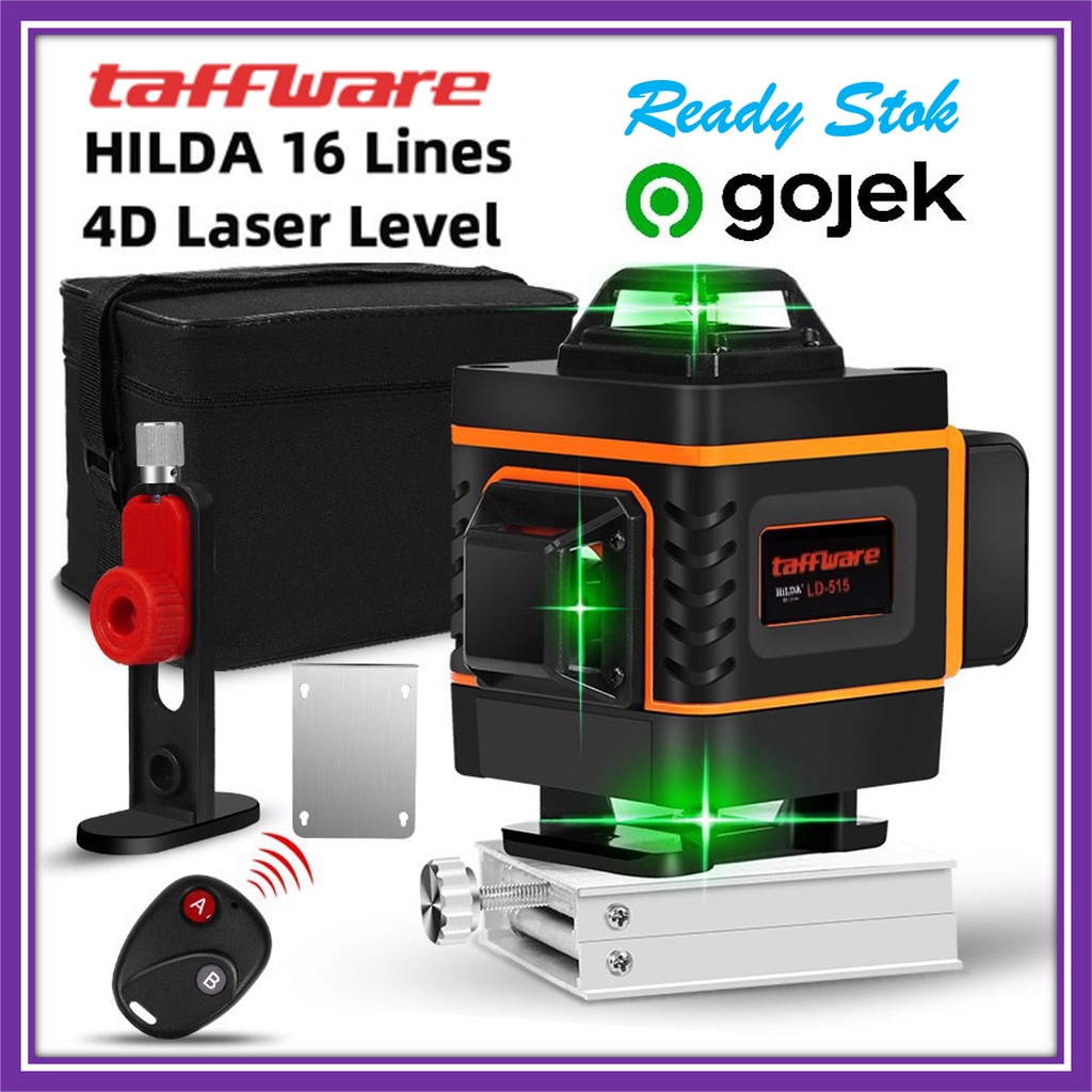 Laser level Tukang Bangunan Mesin Self Leveling 12 Line Laser 3D Waterpass Peralatan Perkakas