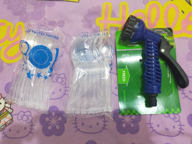 Sendok Makna Plastik Bening / Sendok Makan Bening Panjang Catering Isi 25pcs Garpu Plastik Bening