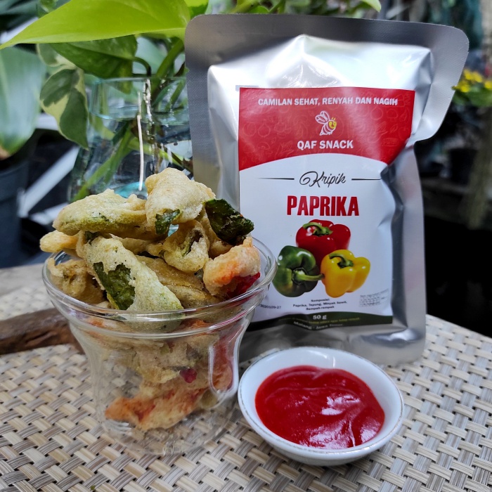 

[Qaf Snack] Kripik Paprika / Kripik Sayur Isi 50 gr