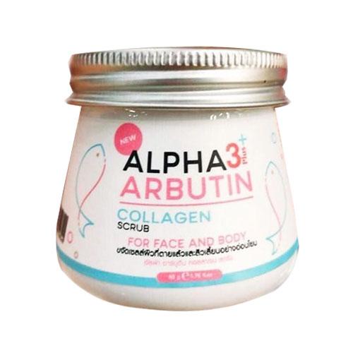 [COD] Alpha Arbutin Collagen Scrub Vitamin C AMPUH Mencerahkan dan Melembabkan 75 Gram BPOM 100% Original Thailand