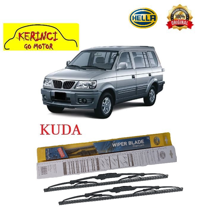 WIPER MITSUBISHI KUDA HELLA PREMIUM 20&quot; &amp; 19&quot; SEPASANG WIPER KUDA