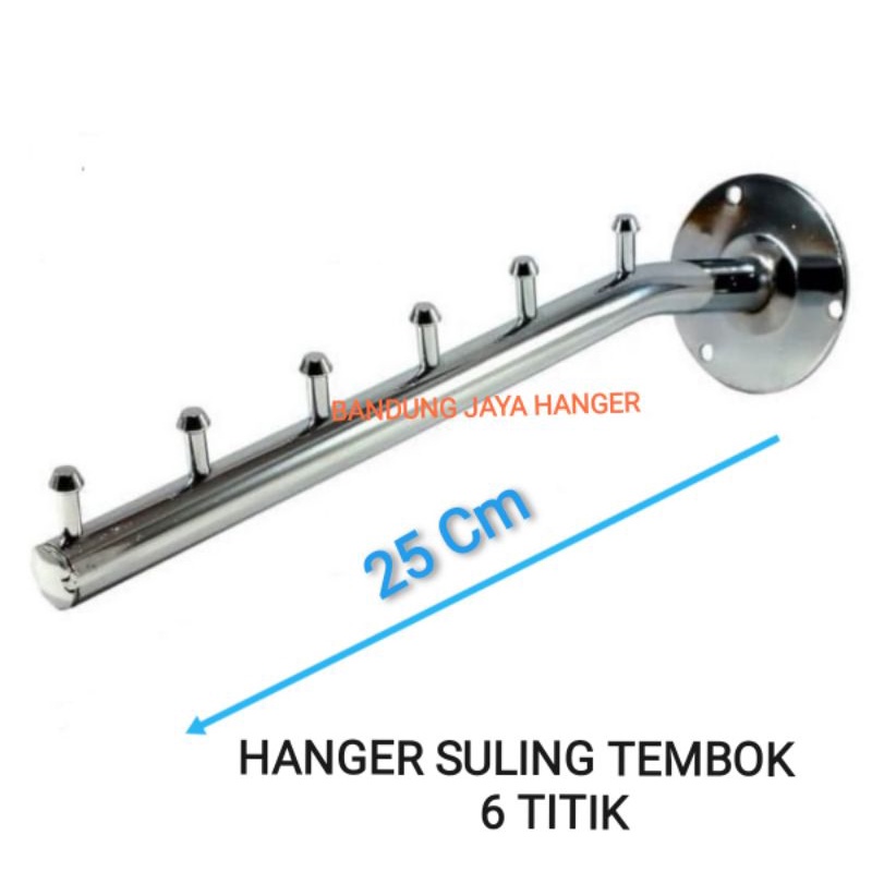 Hanger suling tembok 6 titik