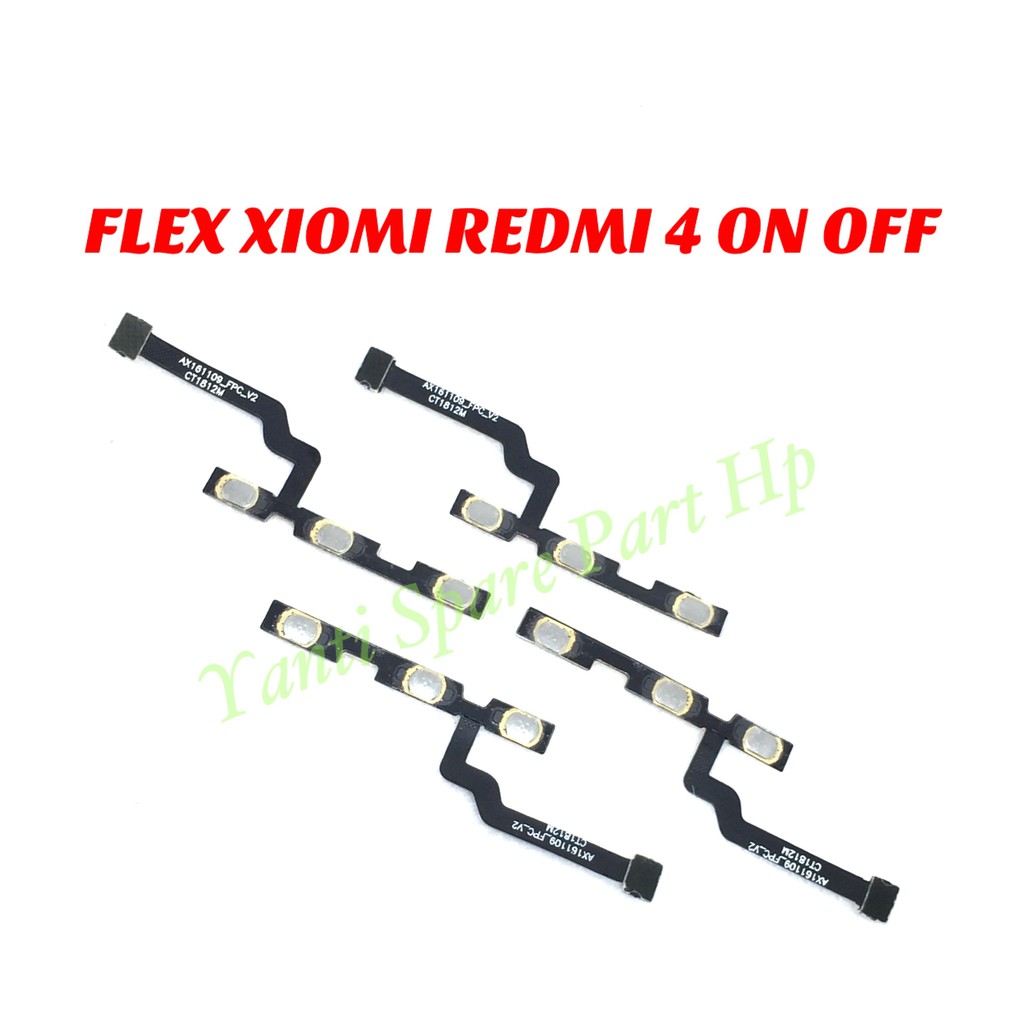 Flexible On Off Xiaomi Redmi 4 Original Terlaris New