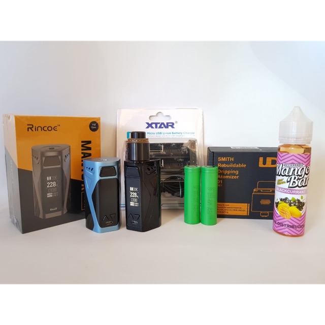 Jual PAKET AUTHENTIC SIAP NGEBUL MOD RINCOE MANTO X 228W KIT RDA ...