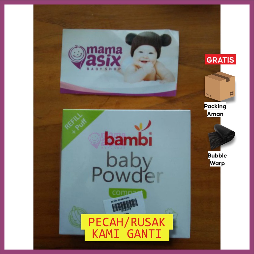 Bedak Bambi Compact / Bedak Refil Bambi / Bedak Padat Bayi