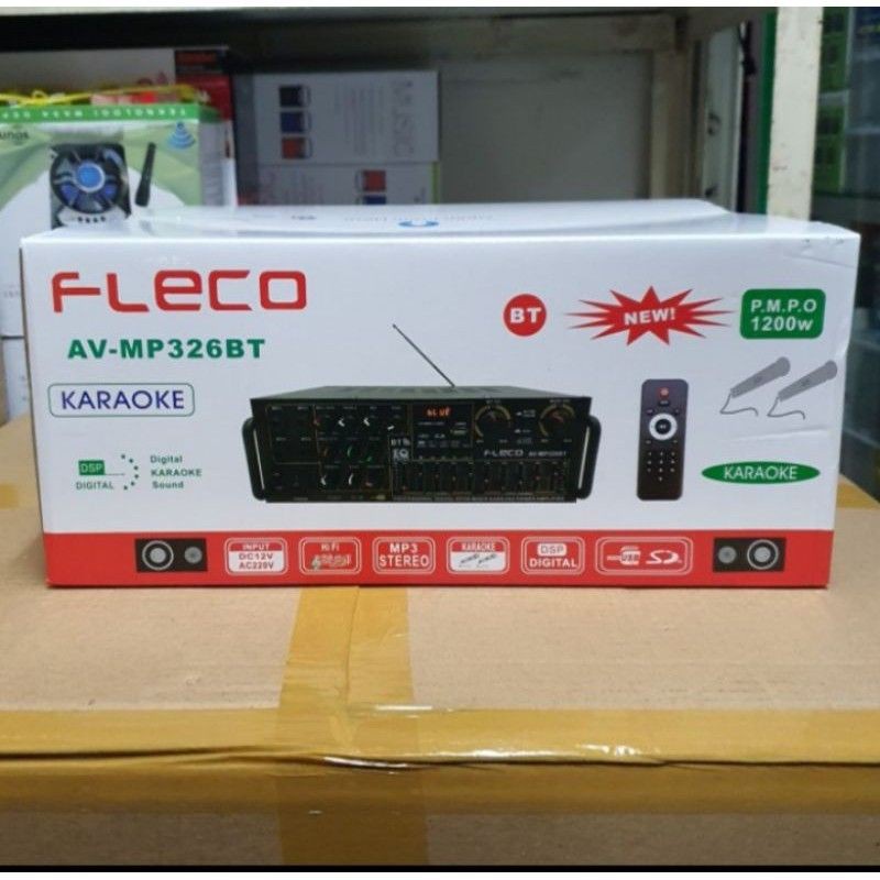 TERBARU DAN TERMURAH Sunbuck Audio Original Fleco AV-MP326BT - Amplifier Bluetooth USB/SD/FM/MP3- FLECO TERABU - AUDIO POWER AMPLIFIER-BISA COD KEMANA SAJA | FMS