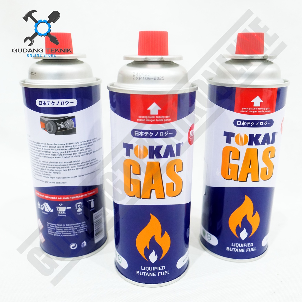 Gas Kaleng Portable TOKAI 235gr / Tabung Gas kompor Kecil 235 gram - Portable Liquified Butane Fuel TOKAI