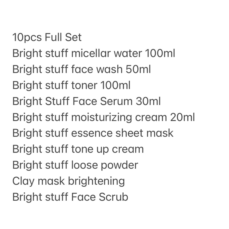 ✅ PAKET EMINA BRIGHT STUFF - Face Wash Toner Bright Stuff Serum Emina Tone Up
