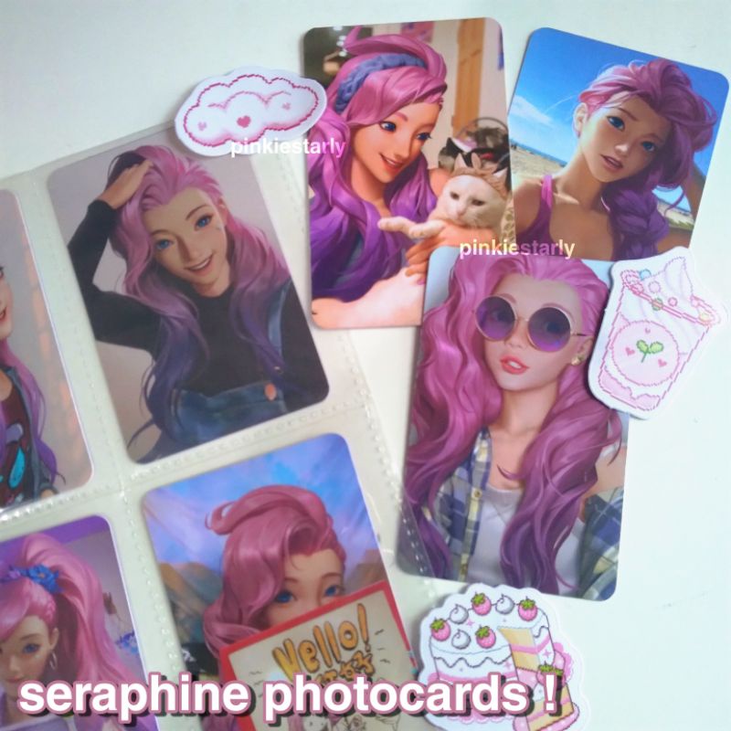 seraphine kda photocards pc league of legends arcane