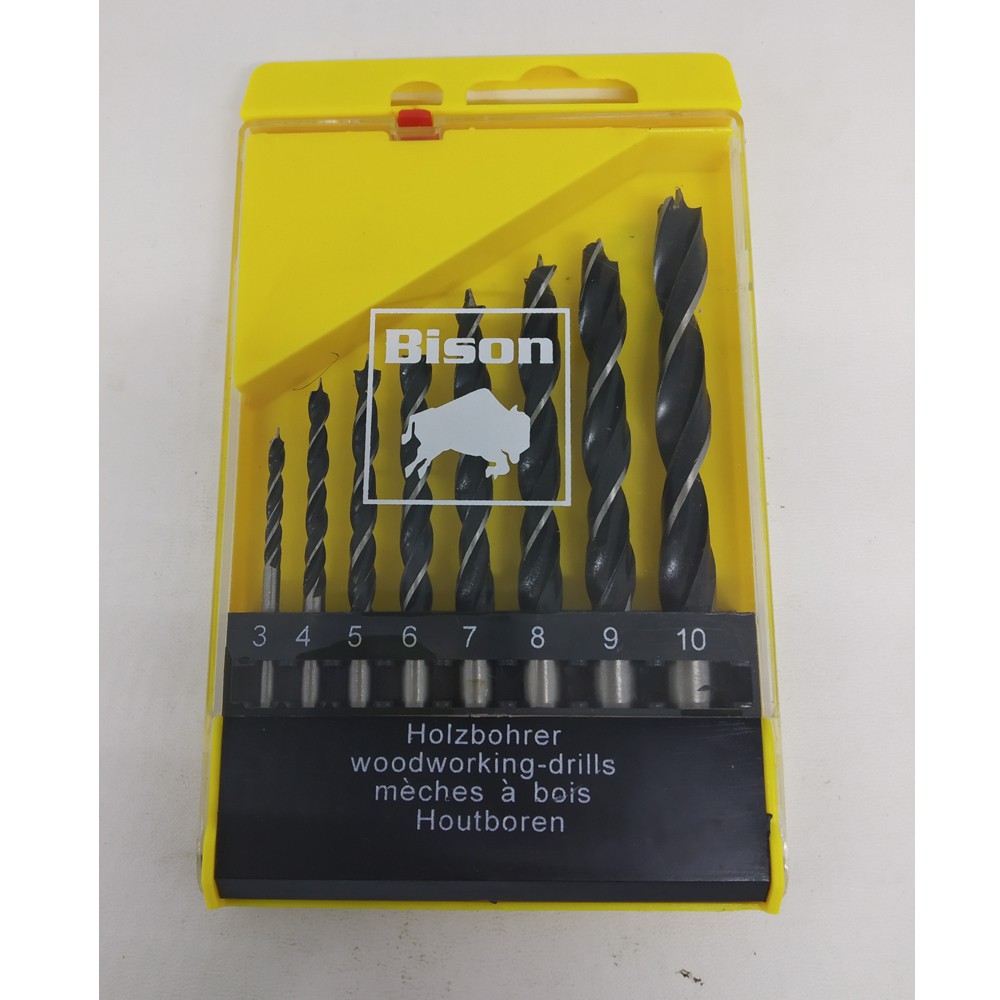 MATA BOR KAYU SET BISON 8 PCS 3 - 10 MM