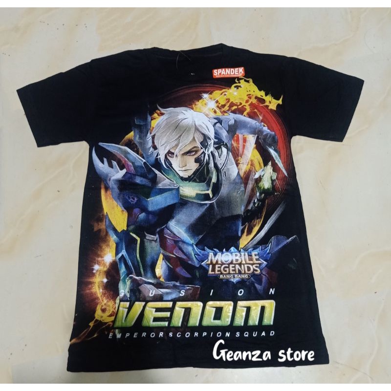 Kaos distro anak motif mobile legend hero gusion ling & lancelot termurah dan terlaris