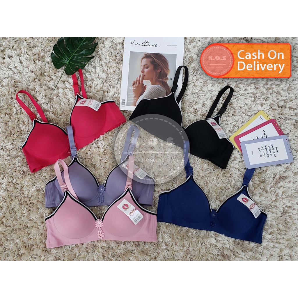 Bra bh busa tipis kombinasi lis size 36 - 42