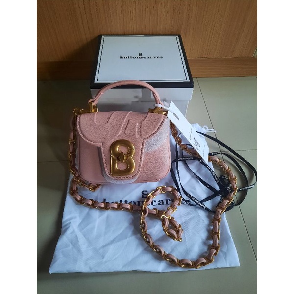 preloved buttonscarves bag alma micro rose