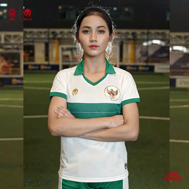 MILLS Timnas Indonesia Jersey Away Women Player Issue 22018GR White