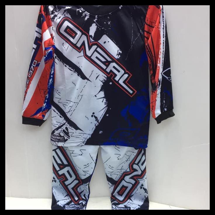 baju kaos stelan sepeda-kaos stelan motor cros anak oneal 1022 panjang