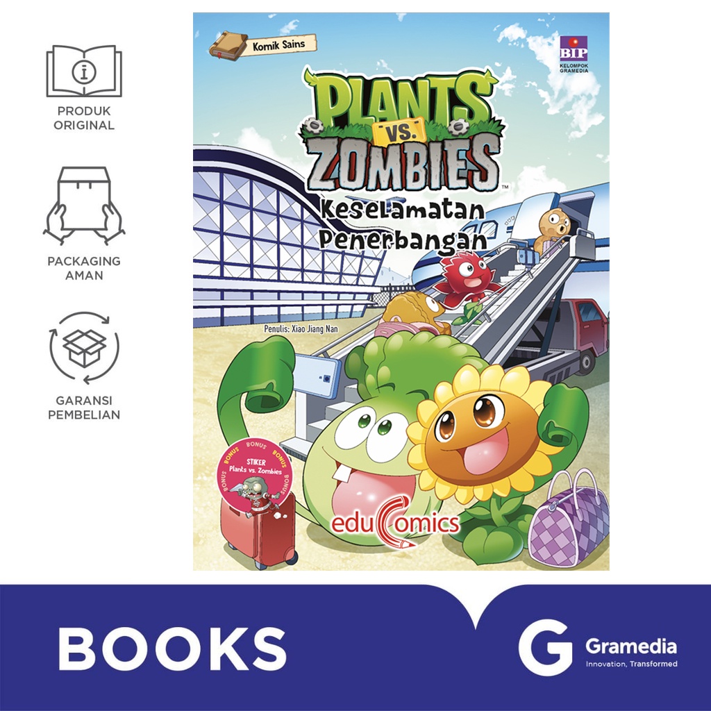 Gramedia Bali - Educomics Plants Vs Zombies : Keselamatan Penerbangan