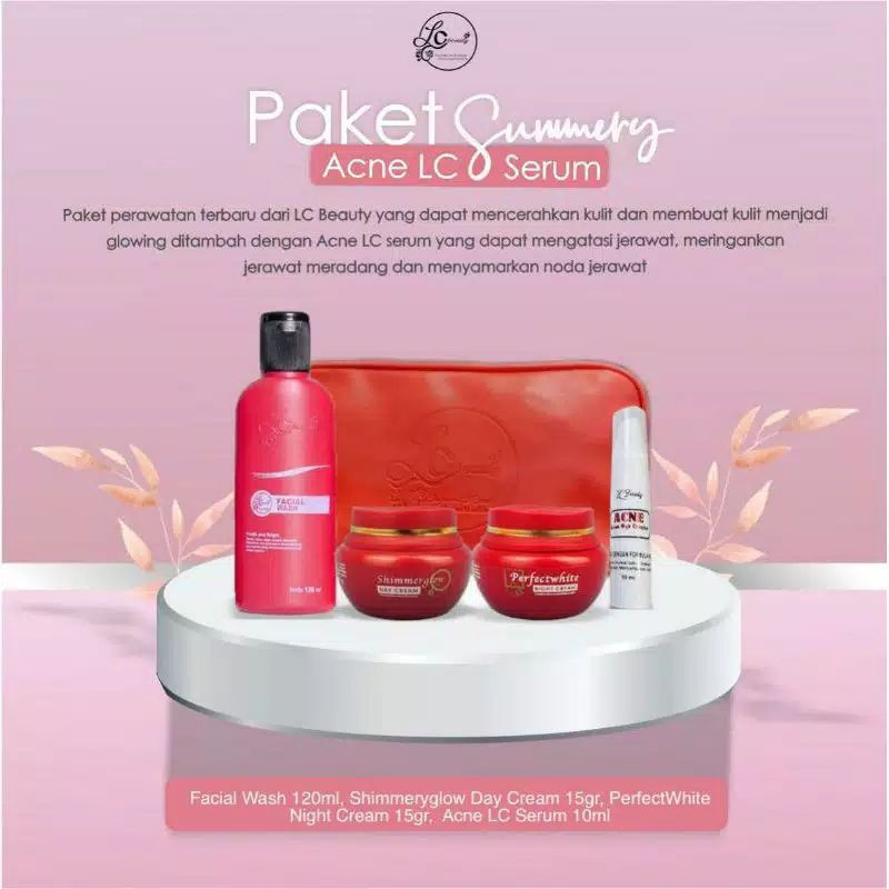PAKET LC BEAUTY SHIMMER& SERUM ACNE