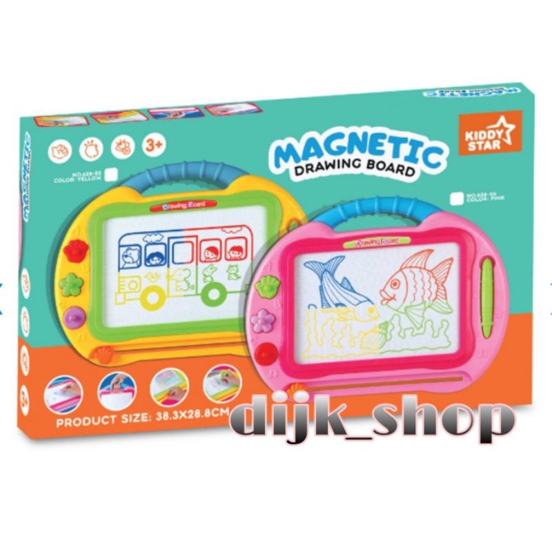 

kiddy star papan gambar magnetic pink -M