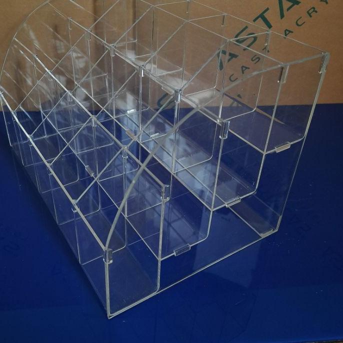

display tempat pensil acrylic/rak pulpen 4tingkat/stationery acrylic