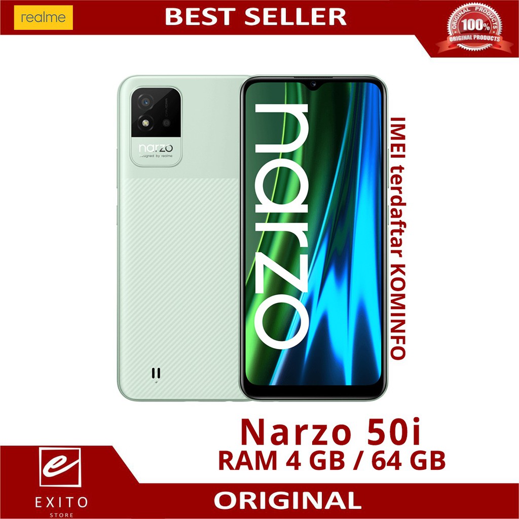 REALME NARZO 50I RAM 4/64 GB GARANSI RESMI REALME RAM 4GB ROM 64GB NEW