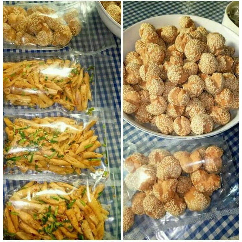 

Roti ketawa mini dan kripik kulit lumpia Hot