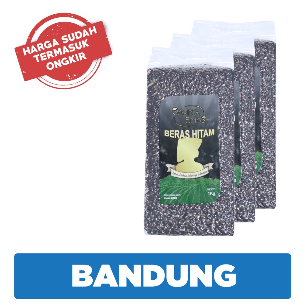 

Beras Hitam Caping Emas 1Kg 3 Pack (Harga + Ongkir) - BDG