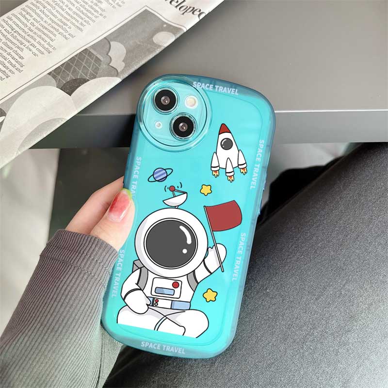 Soft Case Silikon Motif Astronot Untuk Samsung A04 A04S A13 A02S A03 A03S A23 A30S A11 A12 A51 A30 A50 A52 A20S A10S M11 M12