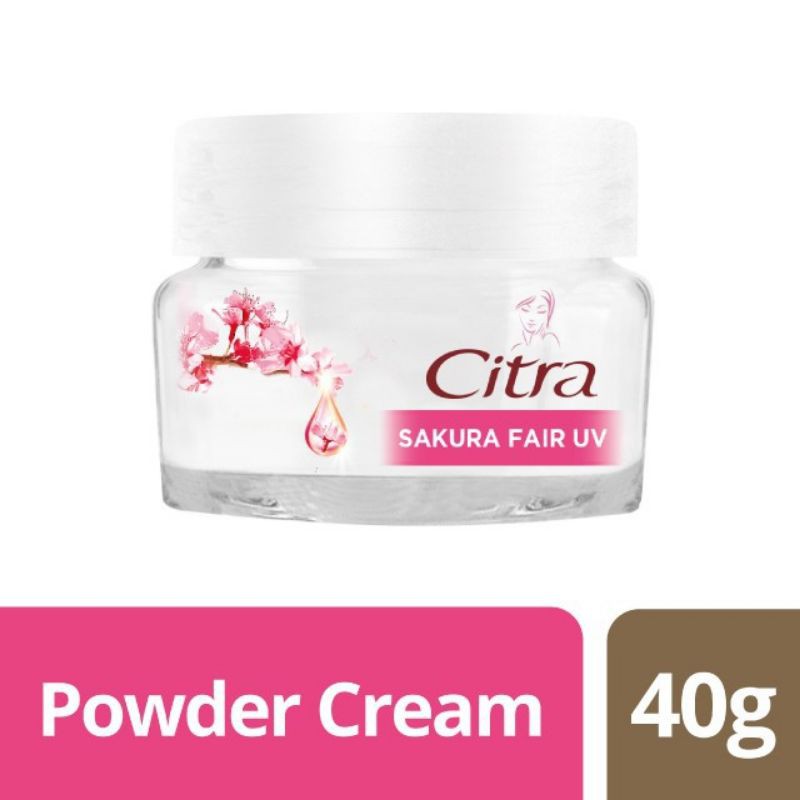 Citra Powder Cream Moisturizer Krim Wajah Sakura Glow UV 40 gr