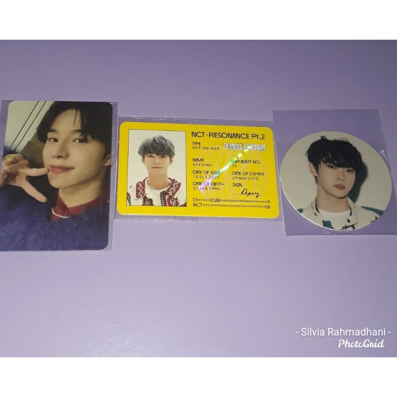 Official PC Jungwoo, ID Card Douyong (album Departure) Circle Card Douyong (Neozone Final Round) NCT