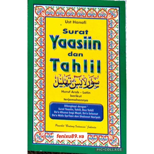 Surat Yaasiin dan Tahlil kecil saku