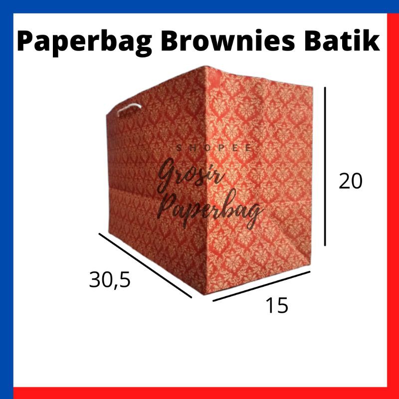 

Paper bag brownies batik paper bag grosir perlengkapan pesta souvenir paper bag cake brownies