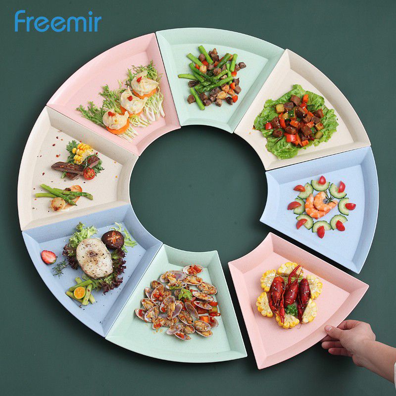 Piring Unik 4) Warna Pastel Freemir