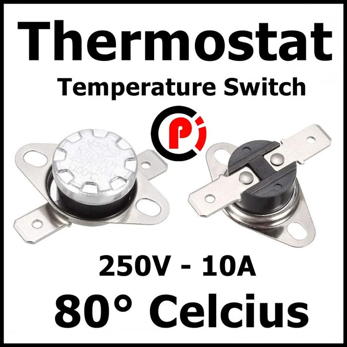 Thermostat Sensor Panas Pengatur Panas 80 Drajat Celcius