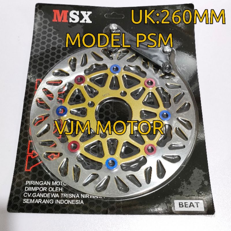 Disc brake Beat Piringan cakram beat Msx model bulat PSM Reborn Beat Scoopy vario ukuran 260mm