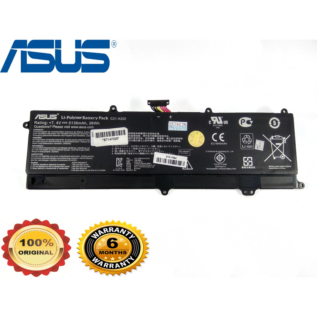 Baterai Asus Original  Laptop X201E X201 X201E-KX091D X201E-KX093D, X201 X201E