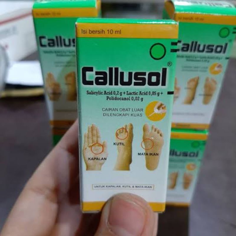 ORIGINAL CALLUSOL 10 ML / OBAT MATA IKAN &amp; KUTIL DAN KAPAL CALUSOL 10 ML