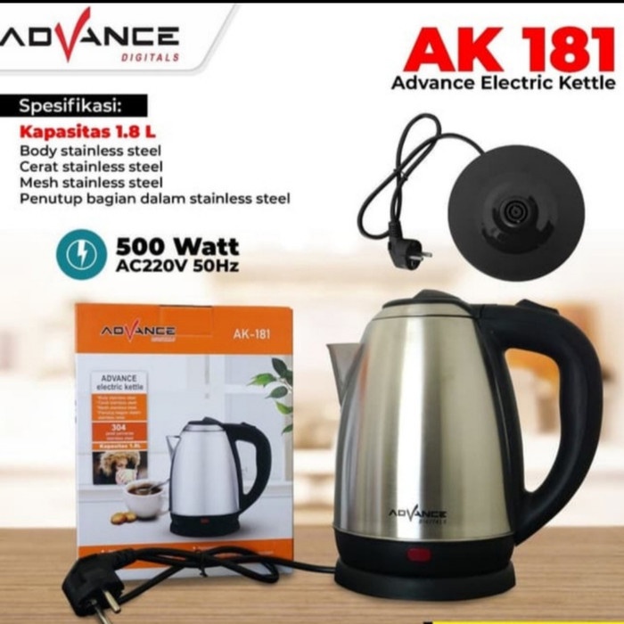Teko Listrik Advance AK-181 Kettle Elektrik Advance