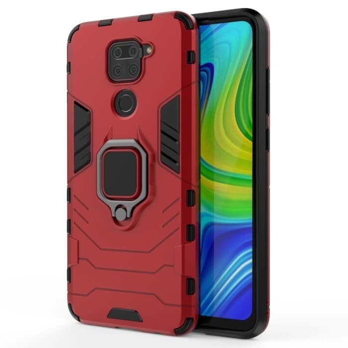 Case Redmi Note 9 - Case Iron Plus Ring Redmi Note 9