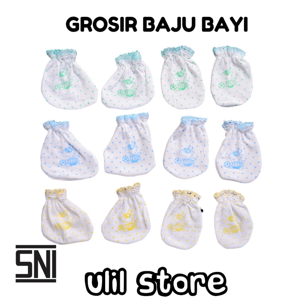 Harga Grosir Isi 3pc Sarung Bayi Tangan dan Kaki Bayi New Born Bahan Cotton