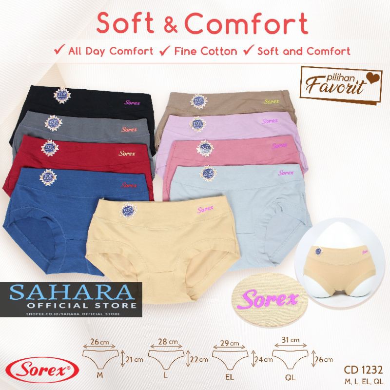 CD Celana Dalam SOREX 1232 | CD SOREX katun premium