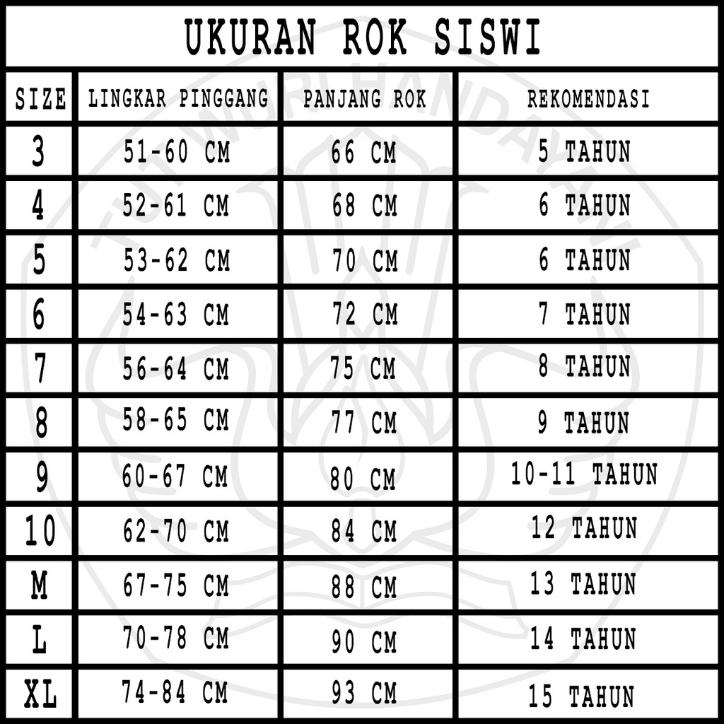 Rok Hitam Siswi SD/SMP Model Rempel Rok Seragam Sekolah Hitam Polos Panjang-3