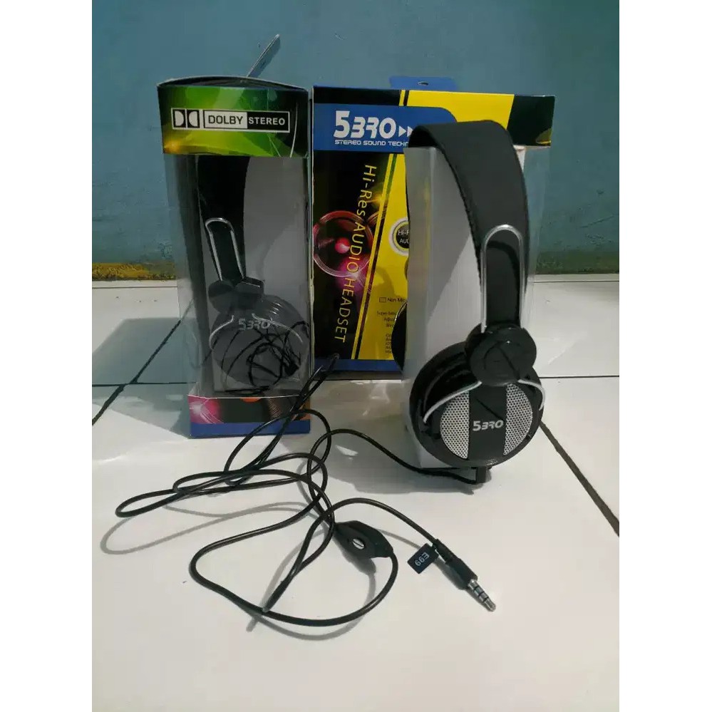 C_    Handsfree/ Headphone/ Headset DJ GAMING 5BRO + MIC