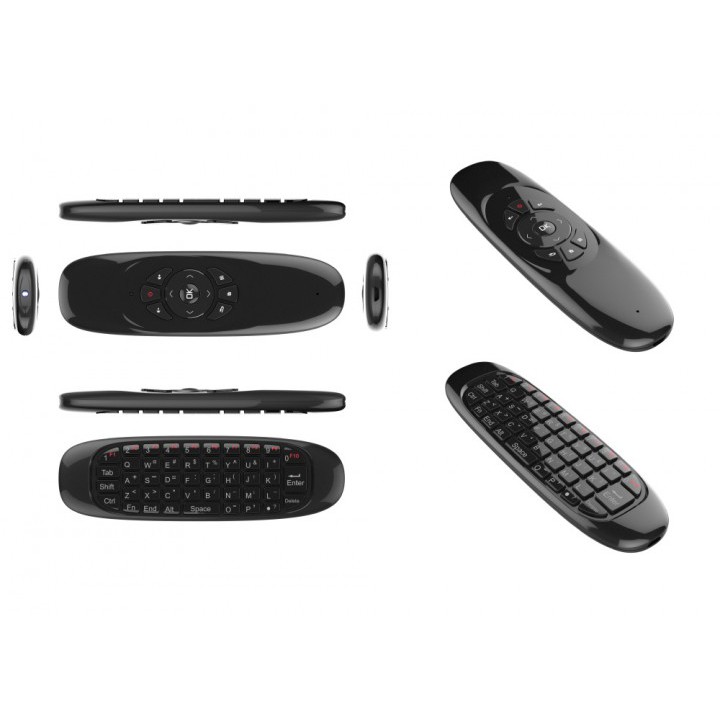 Mini C120 2.4G Wireless 6-Axis Gyroscope Air Mouse Remote Control Keyboard For TV PC